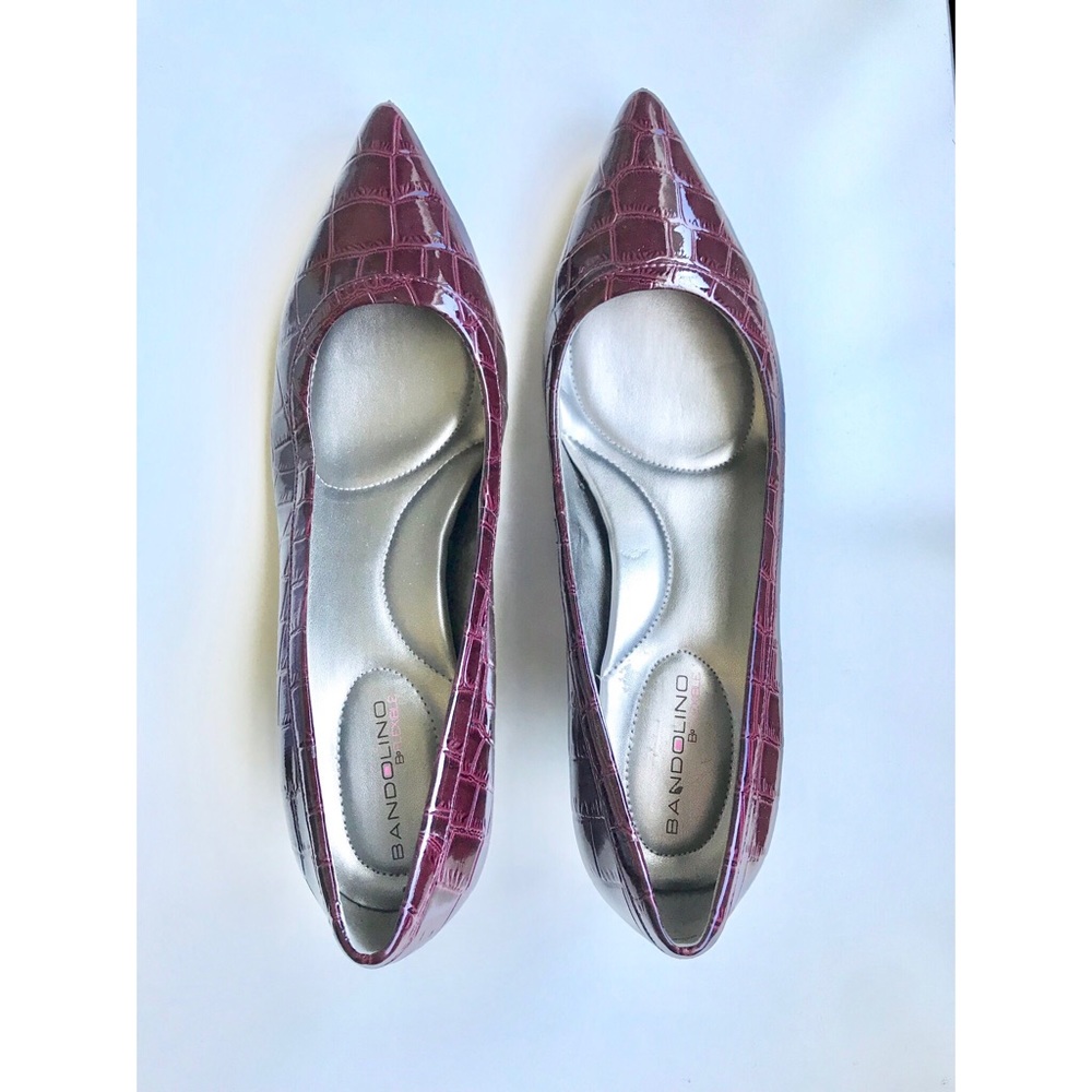 Bandolino maroon fish-skin pumps - 9M - NWOT